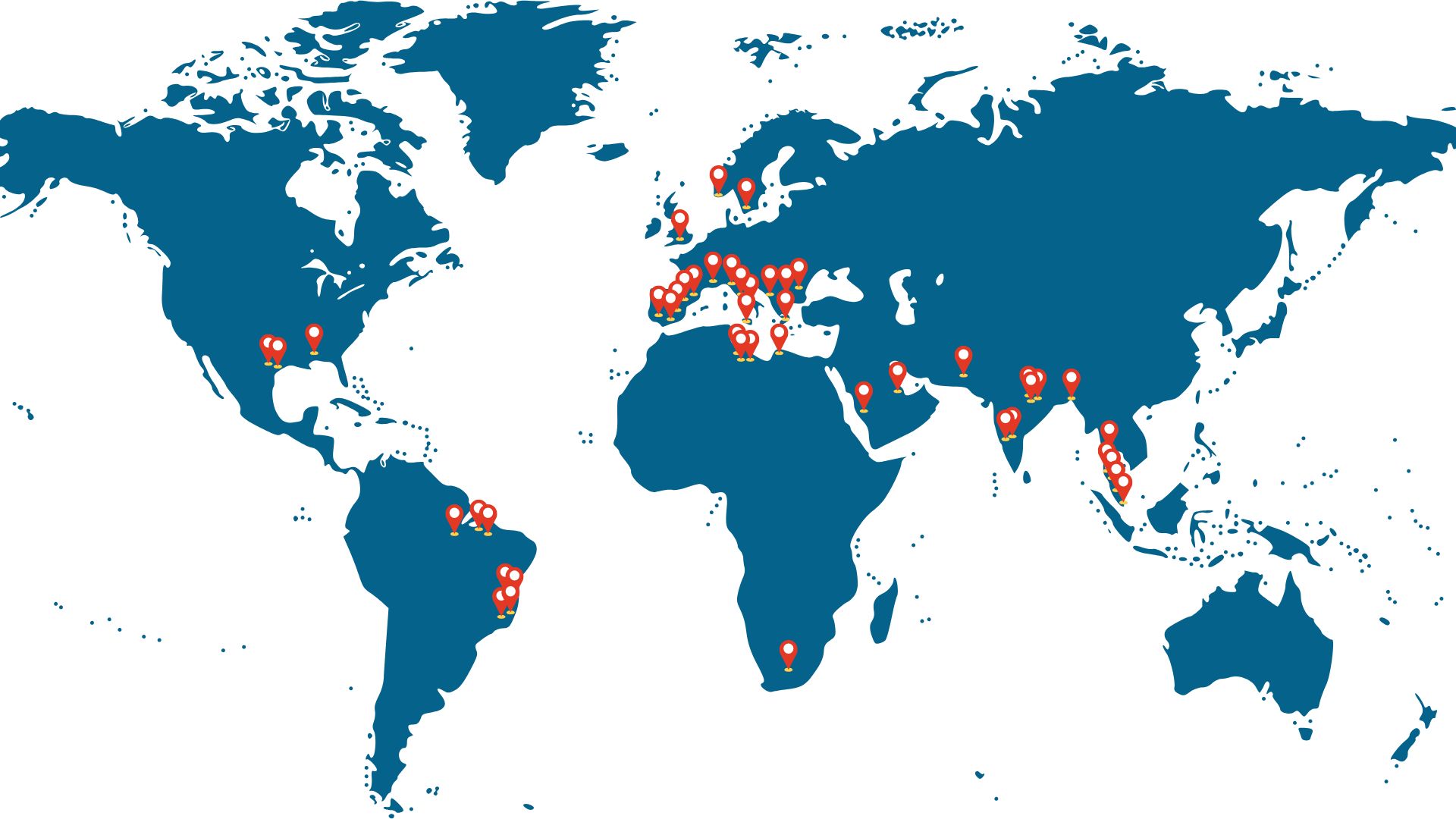 Mappa Impianti NRG Island nel Mondo